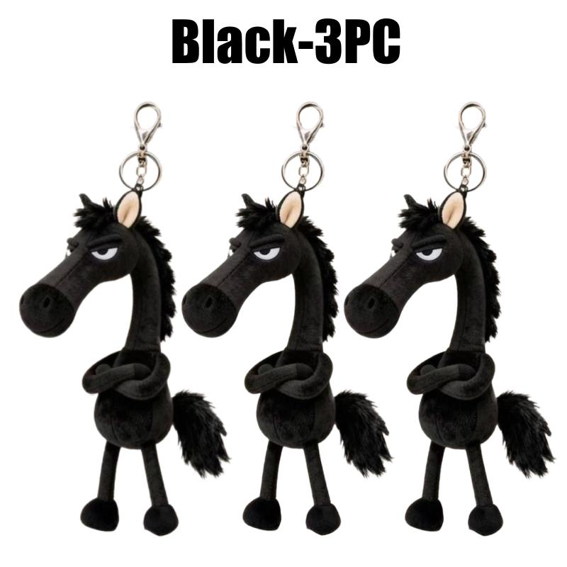 Plush Horse Pendant Bag Charm Keychain Horse Pendant Soft Horse Charm Personal Horse Keychain Handbag Decor Gift Idea