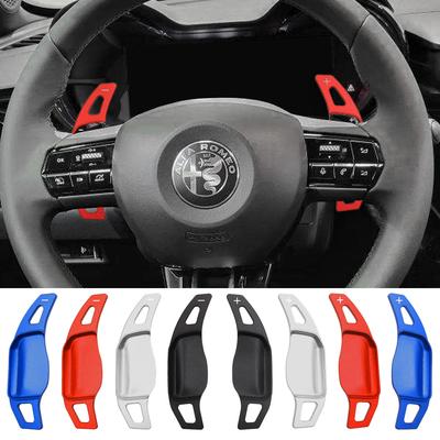For Lancia Ypsilon MHEV Junior Hybrid 2024 2025 Car Steering Wheel Shifter Paddle Gear Extension Stickers Accessories