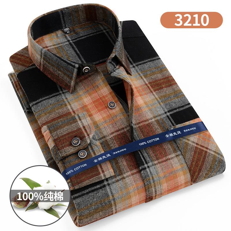 Extra Large Size 160KG S - 11XL 100 Cotton Men's Flannel Shirts Long Sleeve Men's Flannel Shirts Long Sleeve Big and Tall