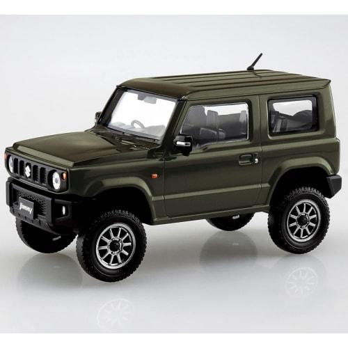 Aoshima Bunka Kyozai (AOSHIMA) 1/32 The Snap Kit Series Suzuki Jimny Custom Wheels (Jungle Green) Pre-Colored Plastic Model Kit No. 08-SP1