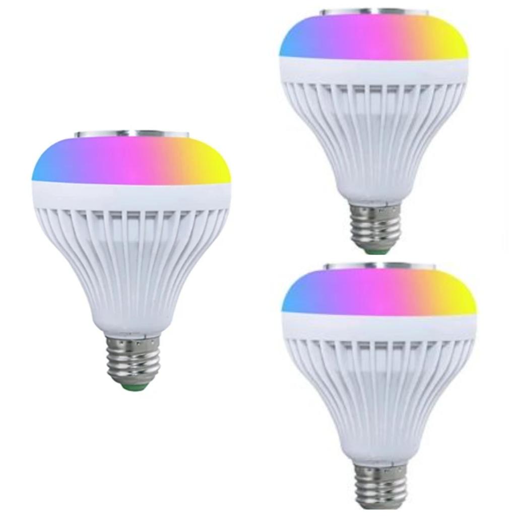 Hudební LED žárovka s vestavěným reproduktorem Bluetooth Bezdrátová inteligentní žárovka s dálkovým ovládáním Reproduktor RGB pro změnu barvy
