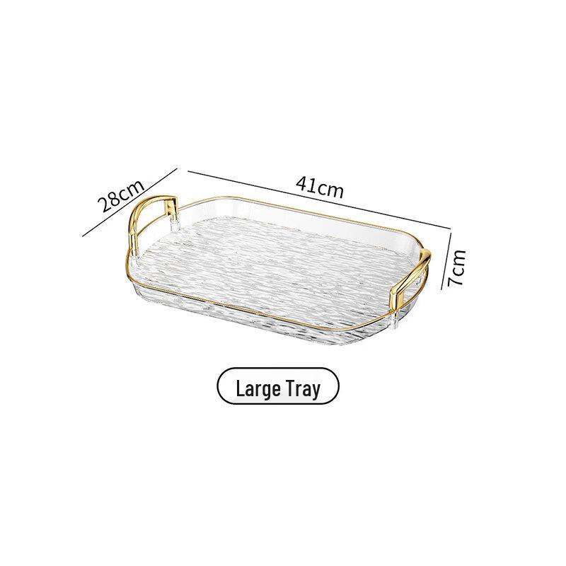 De ou Xingguang Double-Handle Plastic Serving Tray