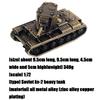 Alloy  Tank 1 / 72 All Metal Military Tank Model Ornament Non Scrollable Home Decoration with Woodbox