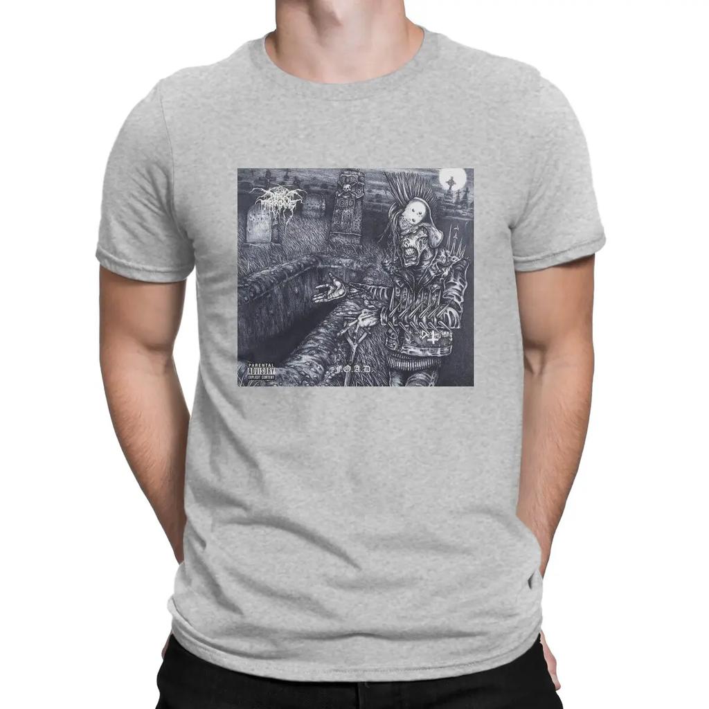 Vintage Heavy Metal T-Shirt Men Round Neck 100% Cotton T Shirt Darkthrone Short Sleeve Tees 4XL 5XL 6XL Clothing