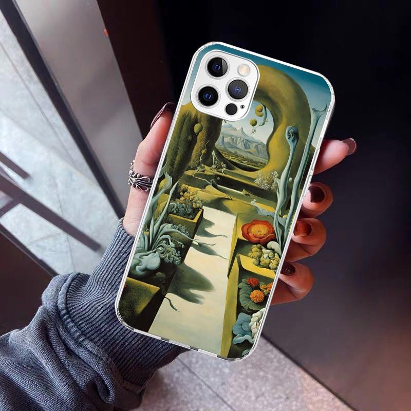 Salvador Dali Art Phone Case For iPhone 17 Air 11 13 Mini 14 15 Plus 16 12 Pro Max 16E SE 7 8 Pattern Soft TPU Back Cover  13 12