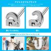 SensaBliss Convenient Sink Wrench, Multi-Function Plumbing Tool, 180-Degree Rotation, for Plumbing, Faucet Replacement, Pipe Wrench for Undermount Sin