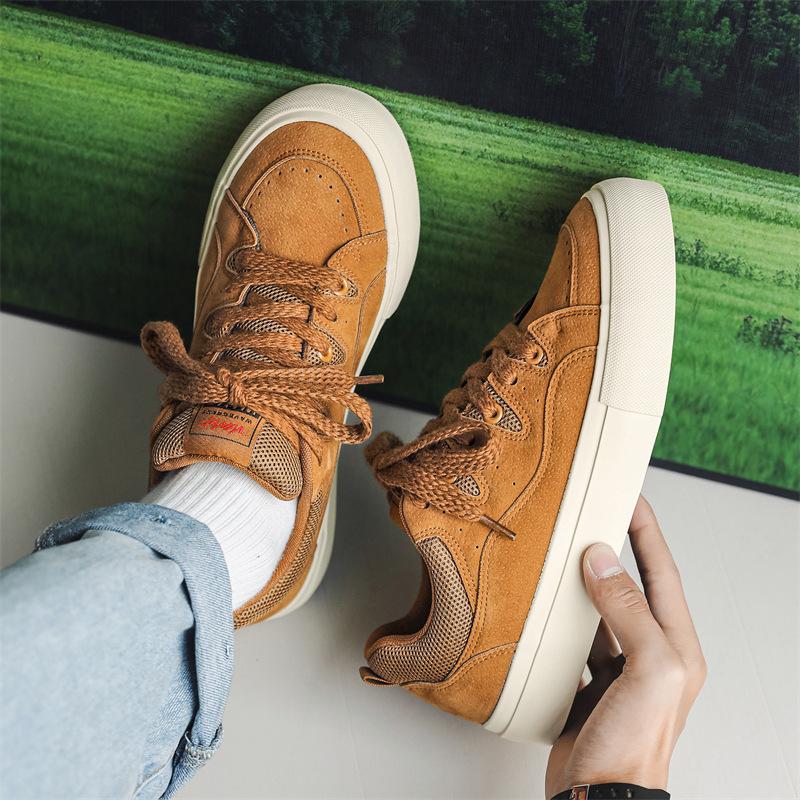 Autumn Breathable Canvas Shoes Men's Black Versatile Cloth Shoes Men's Trend Low-top Niche Casual Board Shoes 7981