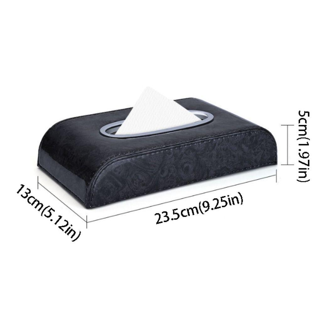 Curved Design Car Tissue Box High-end Style Car Console Tissue Box Car Interior