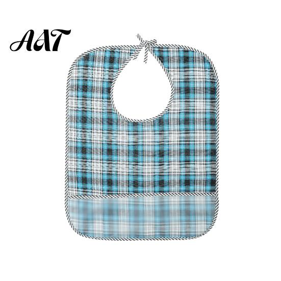 Double Sided Adult Bibs Double-sided Waterproof Bib, with Adjustable Neck Strap, Wide Adaptive Clothing for Seniors Crumb Catcher Large Washable