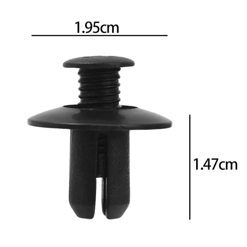 8mm Nylon Autotürverkleidungsclips Kunststoff Stoßstangenhalter Befestigungselement für Kotflügelverkleidung Spreizniet Drucktyp Auto Clips