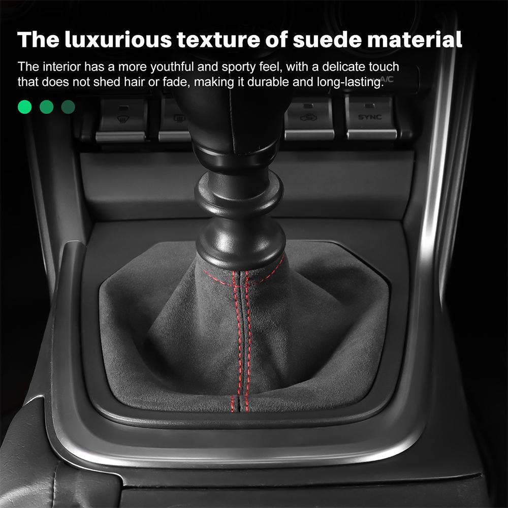 For Subaru BRZ ZD8 Toyota GR86 ZN8 2025 2025 2025 2025 Top Suede Car Manual Knob Gear Shift Boot RHD LHD Interior Accessories