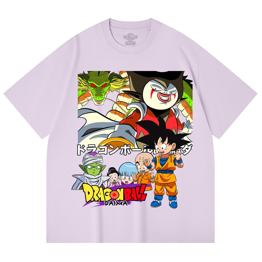 230 Gsm 100% Cotton Dragon Ball V19 Daima Print Unisex Heavy Cotton T Shirt