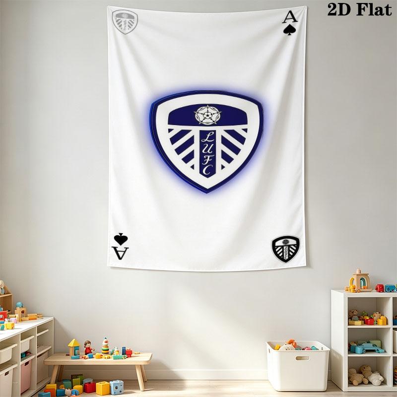 Leeds poster  Wall Hanging Printed Fabric Blanket Decorative Tapestries for Bedroom Living Room Home Decor
