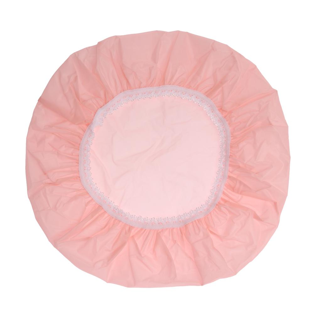 New Bathroom Supplies Salon Product Hair Protect Bathing Shower Cap Waterproof Hats Elastic Band