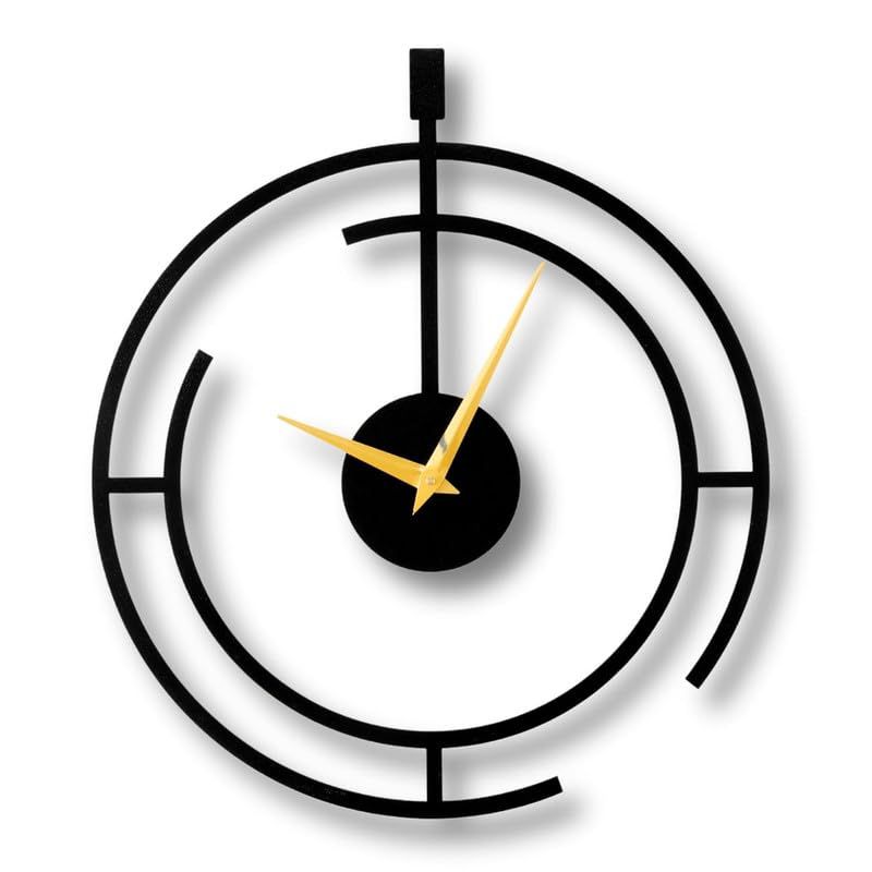 

Аналоговые настенные часы для дома и офиса | Большой размер, стильный, новейший домашний декор | (40 X 40 СМ) | Черный цвет (Включенная батарея)