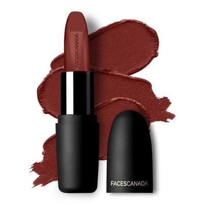 FACESCANADA Ağırlıksız Mat Ruj - Royal Maroon 16 (bordo), 4.5G | Yüksek Pigmentli Dudak Rengi | Tek Darbede Pürüzsüz Kaydırır | Nemlendirir