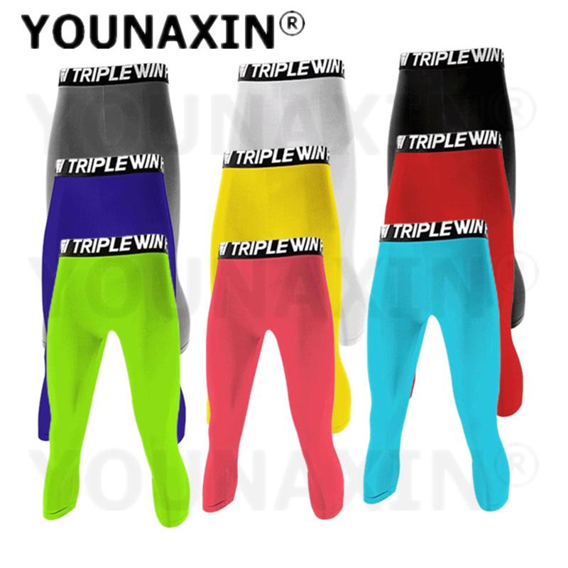 Men's Base Layer Sport Pants Gym Basketball Football Leggings Boy Trousers Fitness Jogger Running Workout Training Quick-Drying S M L XL 2XL