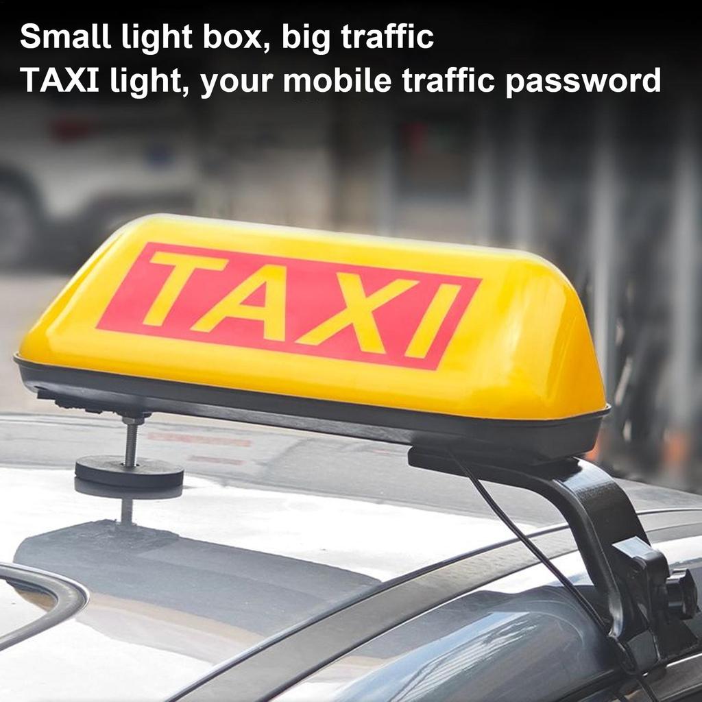Car Taxi Signs 12V Top Roof Light LED Lamp Display Bright Magnetic Sign Car Accessories For Rideshare Ride Hailing Auto Share
