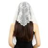 Embroidered Scarf for Church Shawl with Spanish Fringes Christian Veil Spanish Mantilla Lace Shawl Floral Women Handkerchief