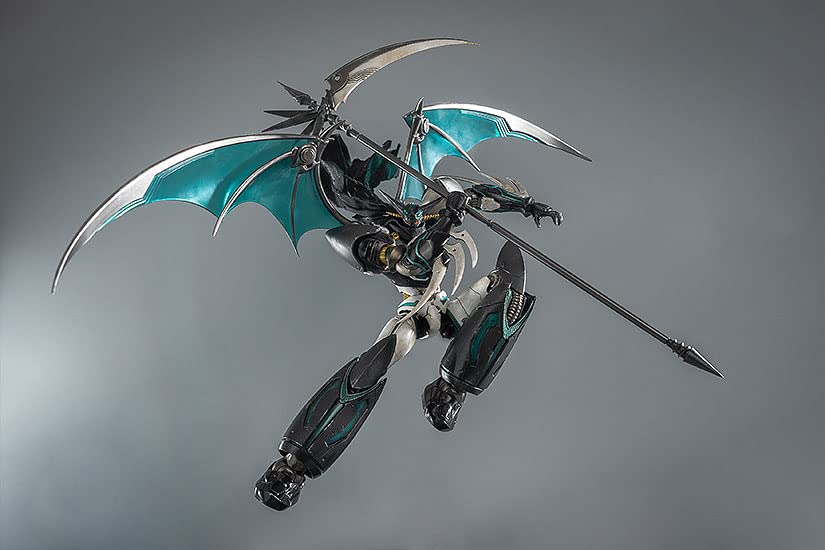 Robodo Original Version Shin Getter Robo Shin Getter 1 Threezero Arranged Version Black Made of Alloy Scarf Is Made of Cloth Painted Movable Figure