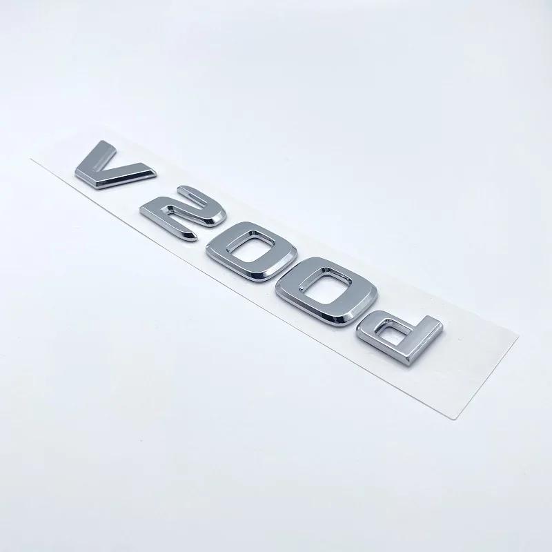 3D Letters V250d V300d NIGHT EDITION ABS Emblem for Mercedes Benz V Class W447 Car Fender Badge Trunk Nameplate Logo Sticker IX6