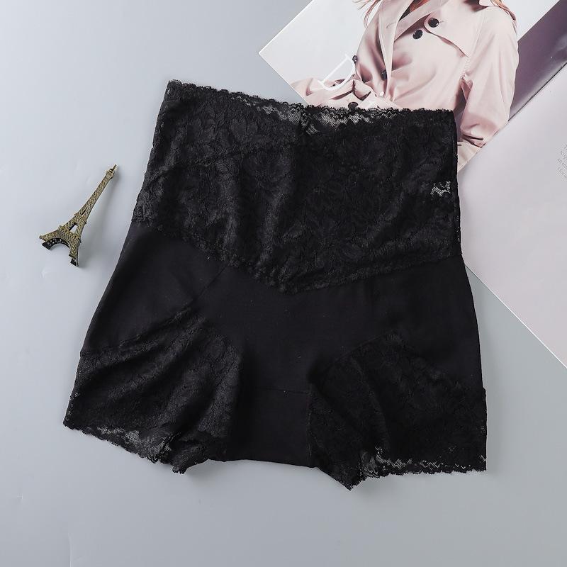 Women's Multi-Size Anti-Exposure Safety Pants: High-Waist Belly-Control Lace Cotton Leggings