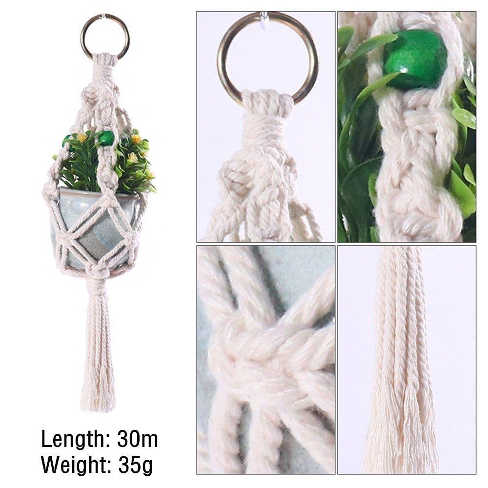 Decoration Hooks Macrame Flower Pot Holder Hanging Basket Planter Basket Rope Garden Plant Hanger