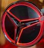 2025 Hot Car Sticker Car Front Grilled Star Emblem LED Illuminated Logo White Blue Red Light for Mercedes Benz W245 GLK 2006-201