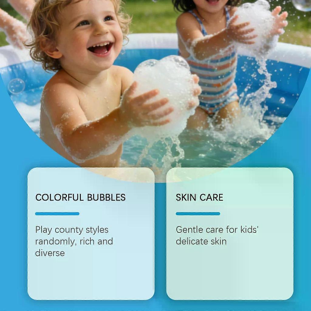 6 Pack Ocean Themed Kids Bath Bombs Gift Set, Rich Bubbles Bath Bombs with Surprise Inside, Easter Basket Stuffer for Boys Girls, Kid Safe Bubble Bath