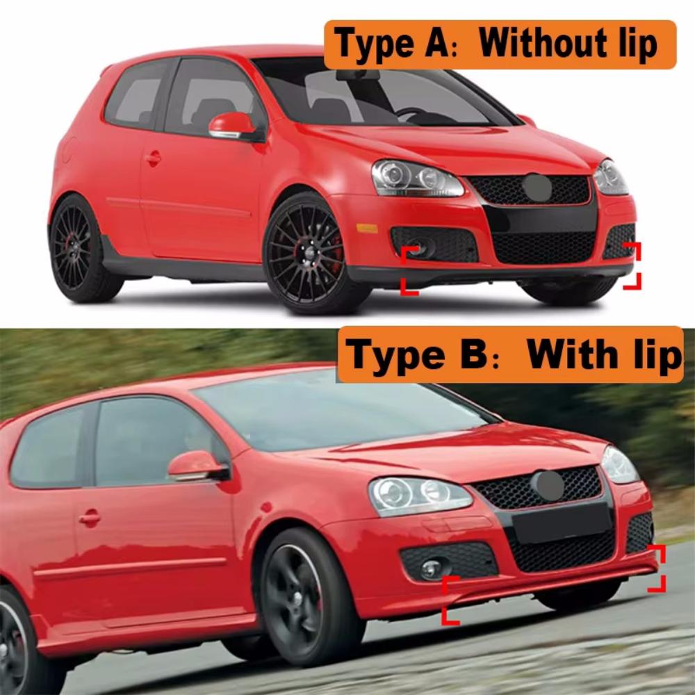 JQTYB1 Car Front Bumper Lip Spoiler For VW Golf 5 MK5 GTI Jetta MK5 GLI 2003-2009 Diffuser Splitter Body Kit Lower Bumper Protector