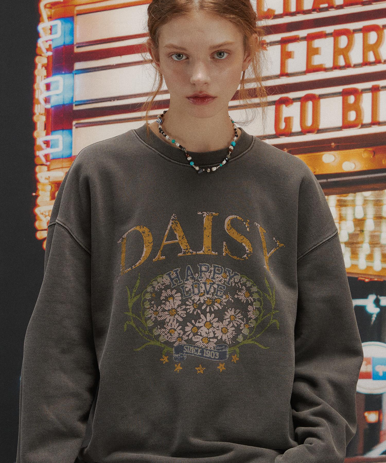 Свитшот Compagno Daisy Pigment Дымчато-черный Smoke Black/M