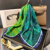 Luxury Women Silk Satin Hair Scarves Fashion Square Leopard Print Headscarf 70cm Professional Designer Scarf Headband