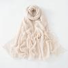 47 Colors Winter Hijab Fluffy Cotton Polyester Scarf Soft Pashmina Warm Neck Wrap Women Plain Fashion Cosy Shawl Shemagh