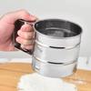 Kitchen Flour Sieve Handheld Semi-automatic Sugar Sifter Powder Shaker Handle Measuring Cup Making Tool Baking Kitchen Tools