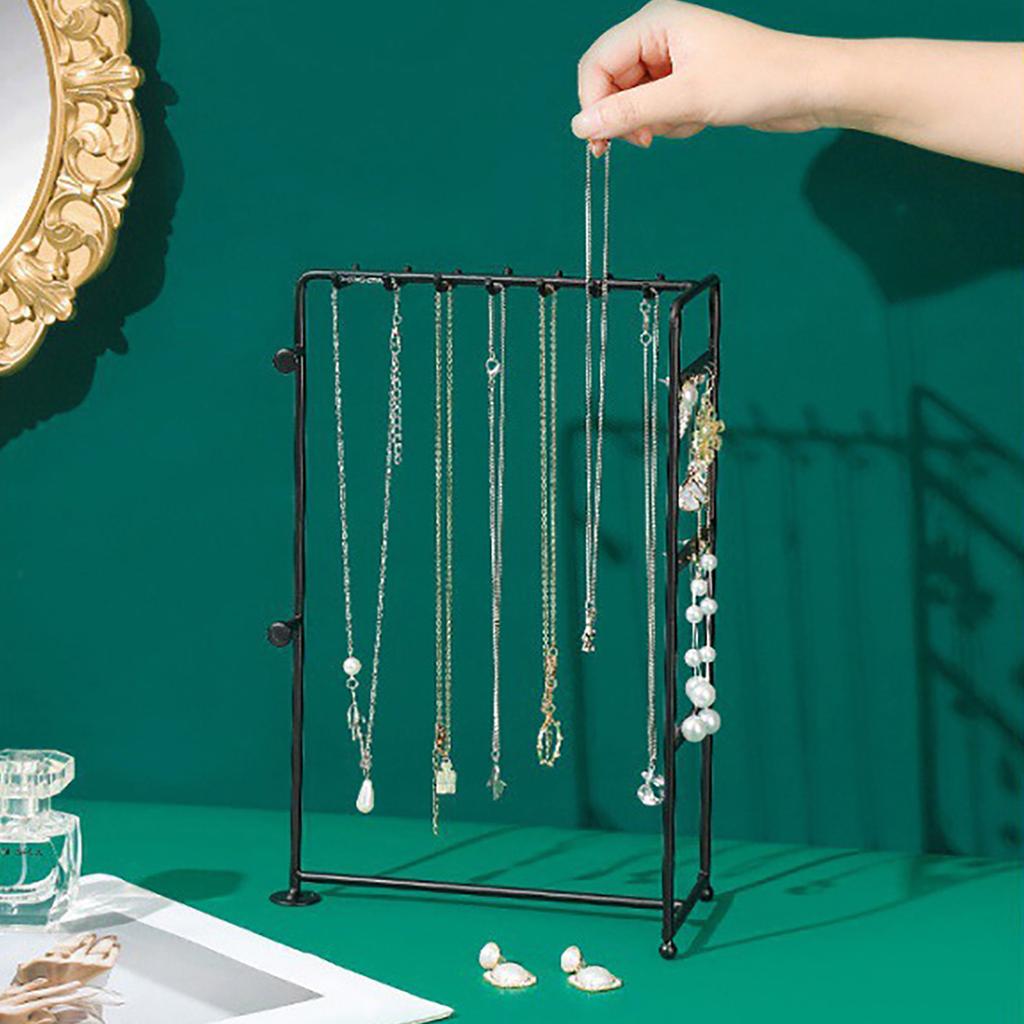 Multipurpose Jewelry Display Stand Durable Iron Rack for Organizing Showcasing Earring Rack Jewelry Collection Display