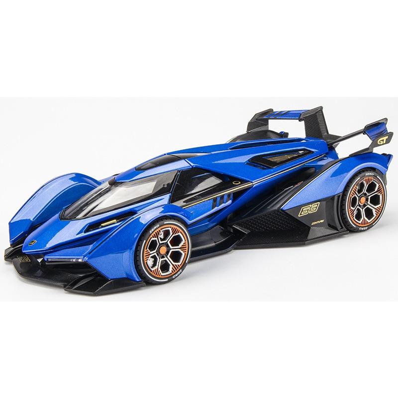 1/22 Lamborghini V12 GT Alloy Miniature Car Model Diecast Metal Scale Car Sound and Light Collection Childrens Toy Car Vehicles Gift