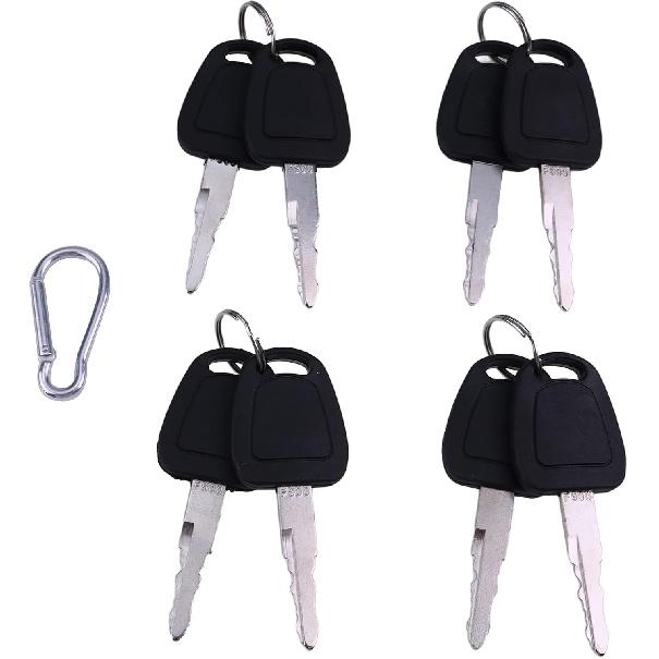 (8 Ignition Keys F900 for Terex Bobcat Doosan Daewoo Heavy Equipment K1009605B