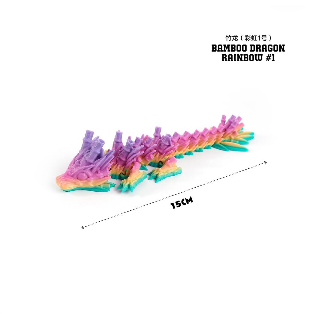 3D Printed Dragon Toys Colorful 3D Flexible Articulated Dragon Toy for Home Desk Decoration Stress Relief Toy for Kids & Adult