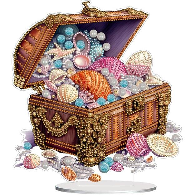 ARTopet DIY Diamond Desktop Ornament Special Shaped Crystal Diamond Art Painting Tabletop Ornaments Single Sided Diamond Ornament for Adult Beginner