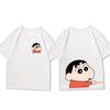 Crayon Shin Chan Graphic Print Cotton T Shirt Unisex Couple Matching Casual Tee Must Have Anime Fans Streetwear Tops