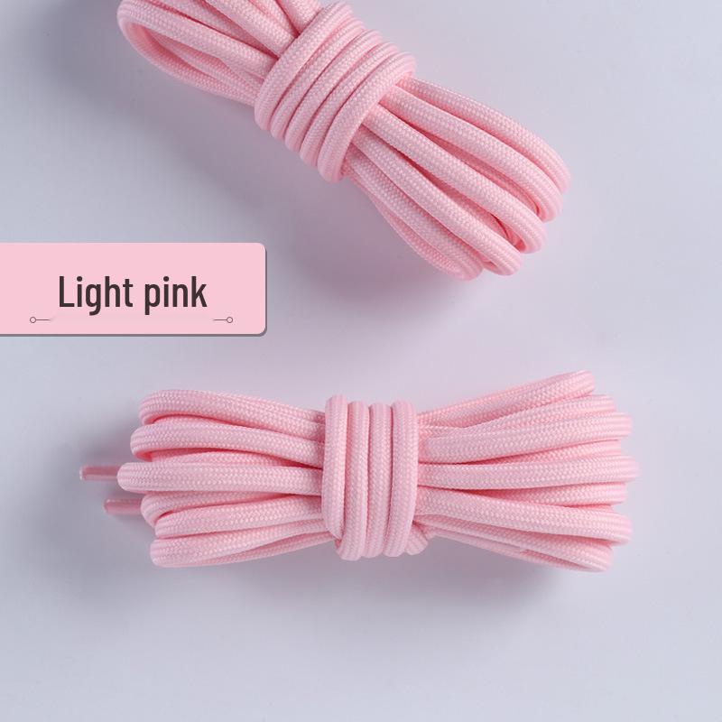 Wild Elephant Colorful Thickened Round Shoelaces for Outdoor Hiking & Sports Shoes - Black & White, One Pair