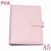 1 Pcs New Vintage Refillable Notebook File Folder Notepad Cover Leather Ring Binder Office Supplies