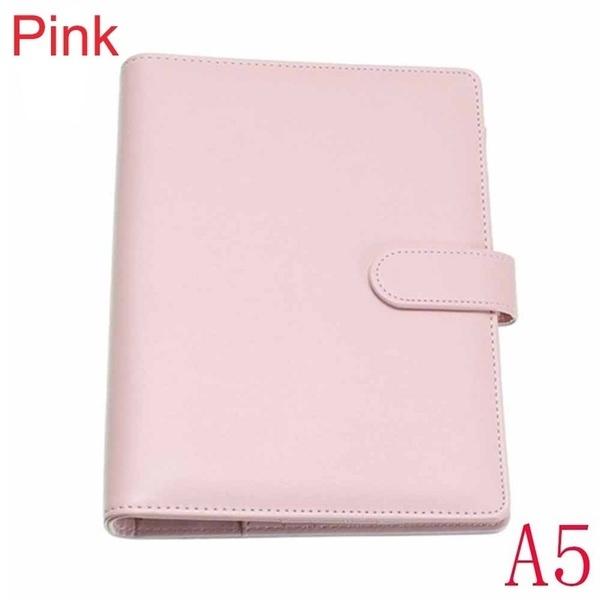 1 Pcs New Vintage Refillable Notebook File Folder Notepad Cover Leather Ring Binder Office Supplies