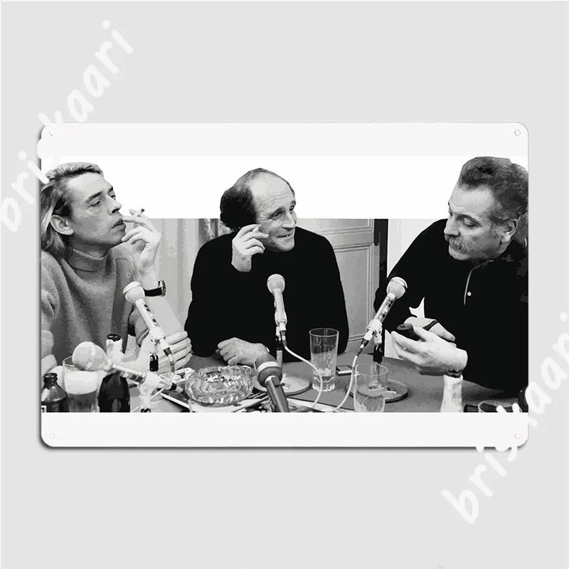 

Brel, Ferré, Brassens Metal Sign Cinema Garage Design Wall Decor Party Tin Sign Poster 20x30cm