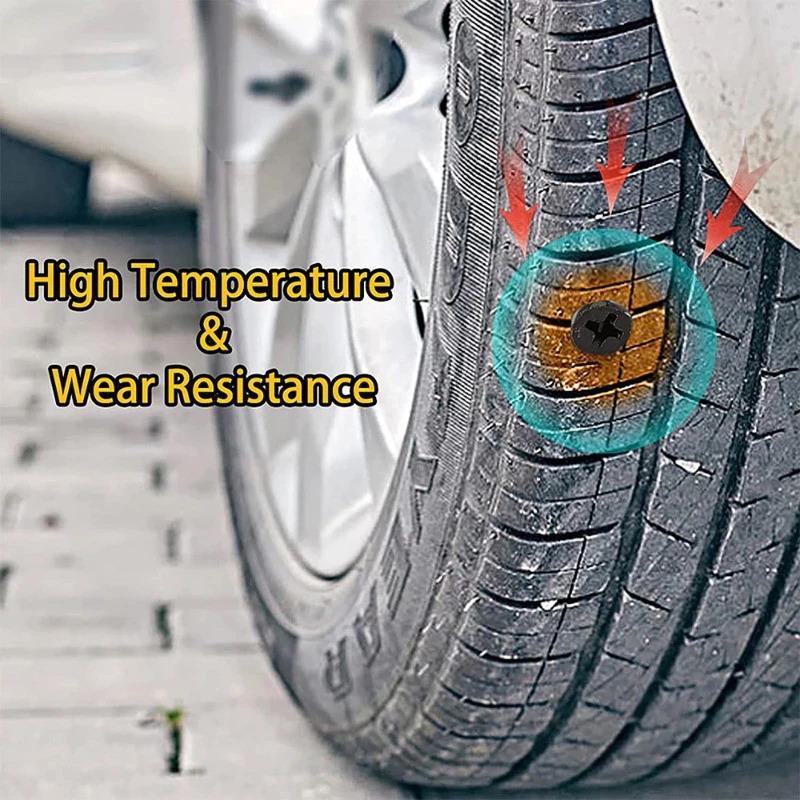 30Pcs Emergency Tubeless Rubber Tire Repair Kit For Cars Motorcycles And Scooters Includes Pliers And Screwdriver