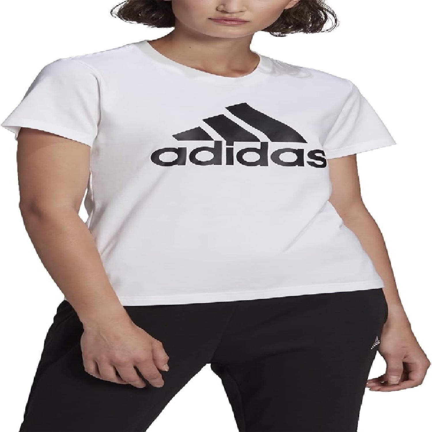 

adidas womens LOUNGEWEAR Essentials Logo Tee L білий