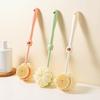 Bath Brush with Long Handle, High-Density Bristles Body Scrub Brush, Anti-Slip Grip Hanging Hole Back Scrubber for Sensitive Skin Care