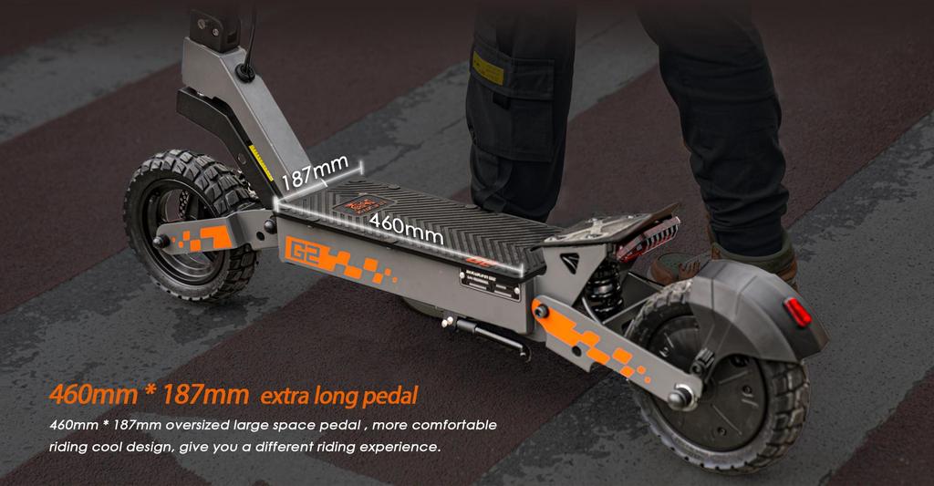 Elektroroller Kukirin G2 10" 800W Motor Höchstgeschwindigkeit 45KM/h Elektroroller für Erwachsene 48V 15.6AH Reichweite 55KM Last 120Kg Neu