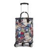 Folding Portable Grocery Shopping Cart with Bag - Household Supermarket Trolley