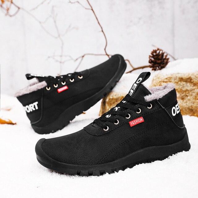 

Повседневная обувь, мужские зимние ботильоны, кожаные непромокаемые зимние мужские повседневные мужские кроссовки, мужские спортивные кроссовки Rafale 40 чёрный